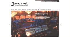 Desktop Screenshot of mad-music.de