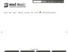 Tablet Screenshot of mad-music.de